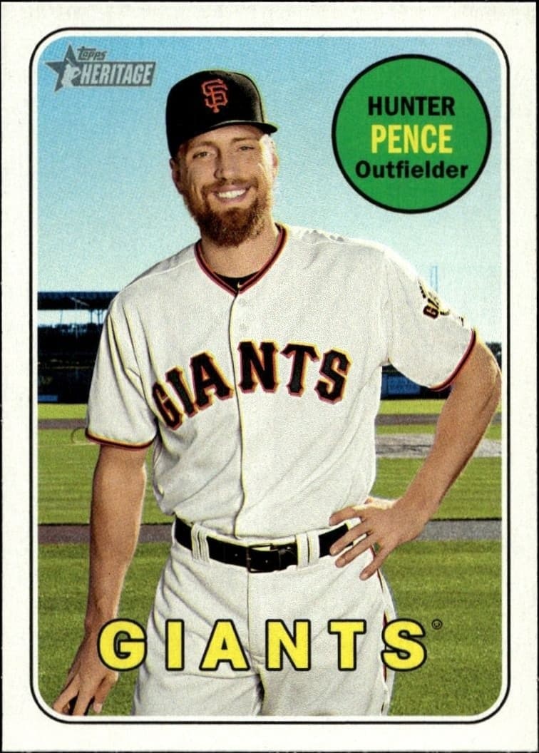 2018 Topps Heritage Hunter Pence #257 trading card