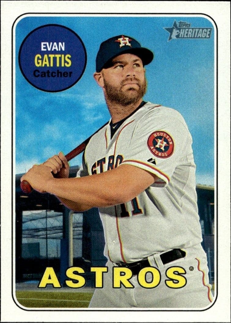 2018 Topps Heritage Evan Gattis #196 trading card