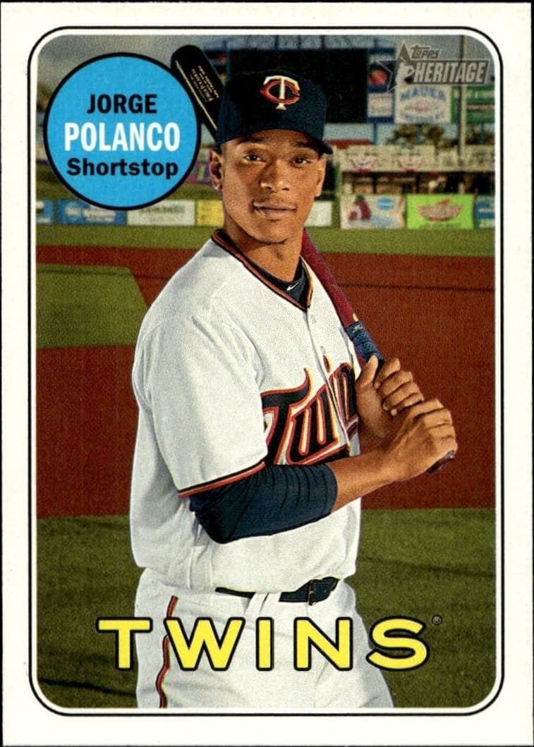2018 Topps Heritage Jorge Polanco #207 trading card