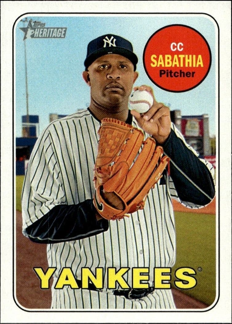 2018 Topps Heritage CC Sabathia #248 trading card