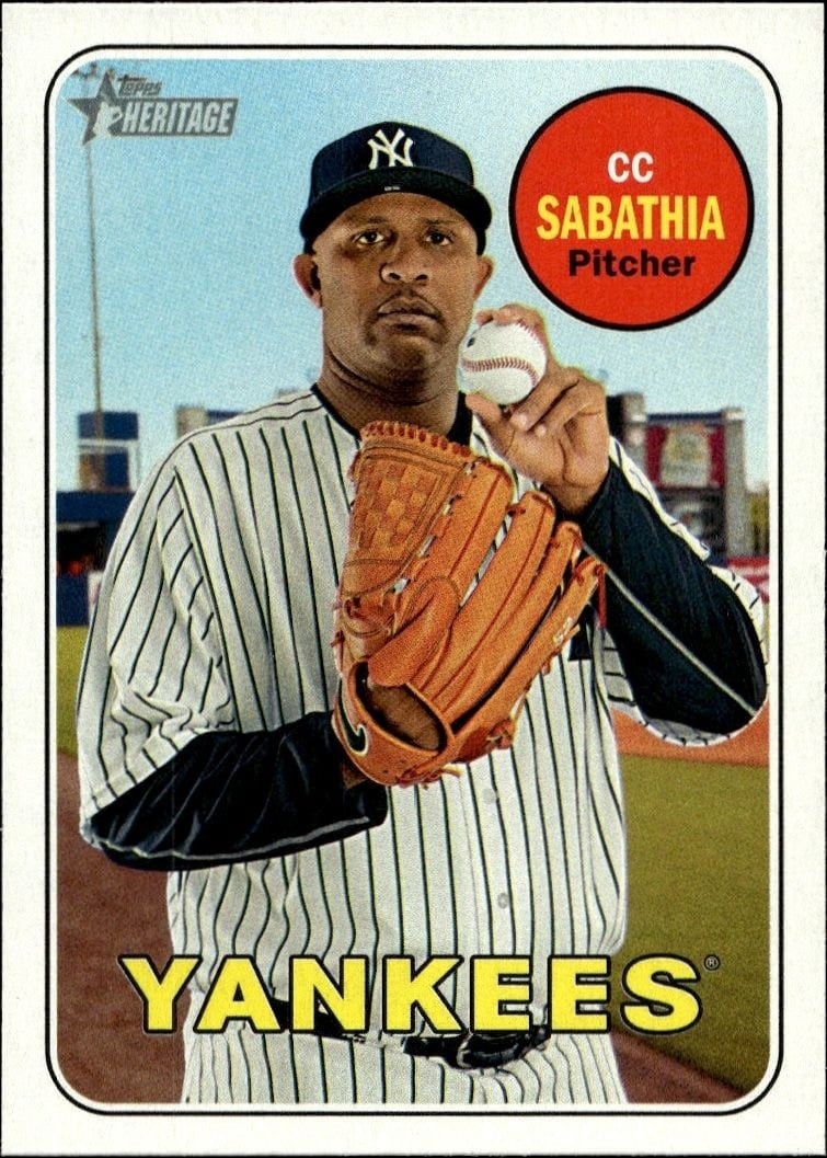 2018 Topps Heritage CC Sabathia #248 trading card