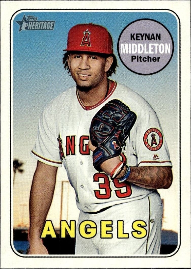 2018 Topps Heritage High Number Keynan Middleton #676 trading card