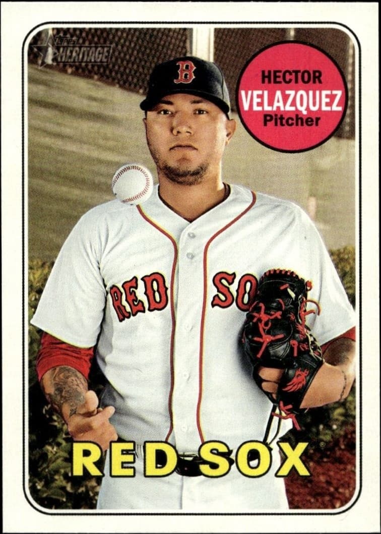 2018 Topps Heritage High Number Hector Velazquez #516 trading card