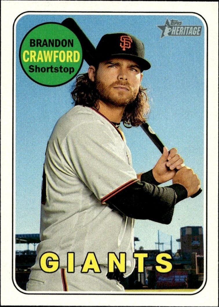 2018 Topps Heritage Brandon Crawford #51 trading card