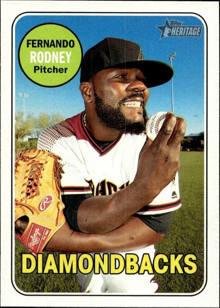 2018 Topps Heritage Fernando Rodney #38 trading card