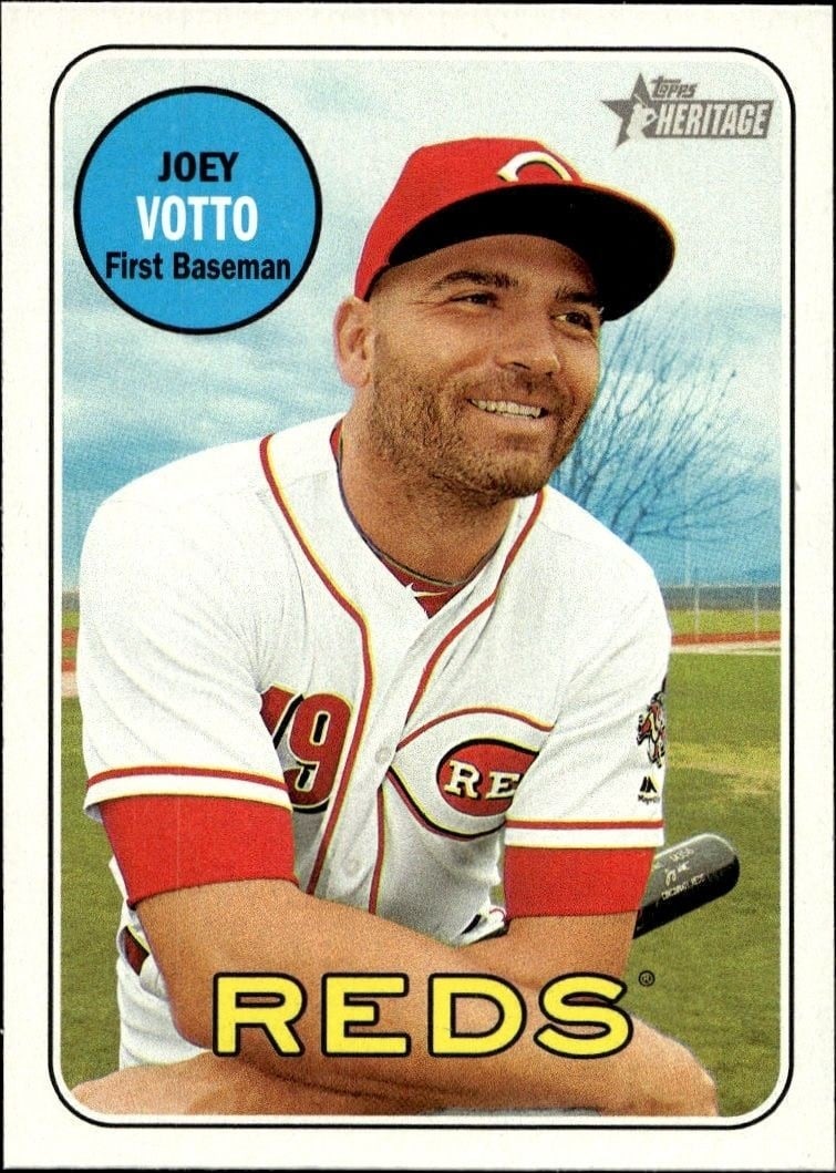 2018 Topps Heritage Joey Votto #70 trading card