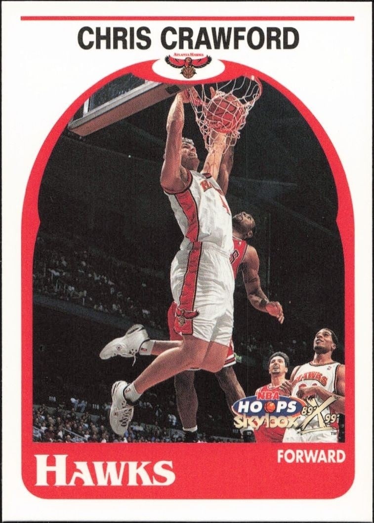 1999-00 Skybox NBA Hoops Decade Chris Crawford #133 trading card