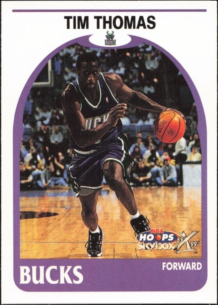 1999-00 Skybox NBA Hoops Decade Tim Thomas #179 trading card