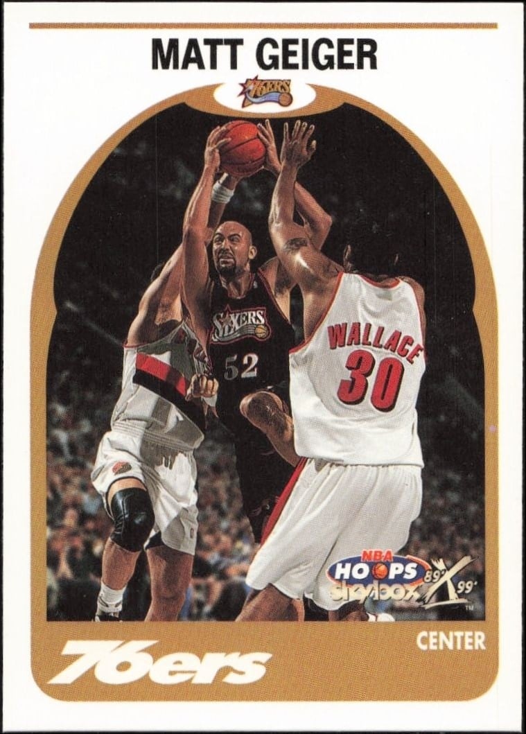 1999-00 Skybox NBA Hoops Decade Matt Geiger #156 trading card