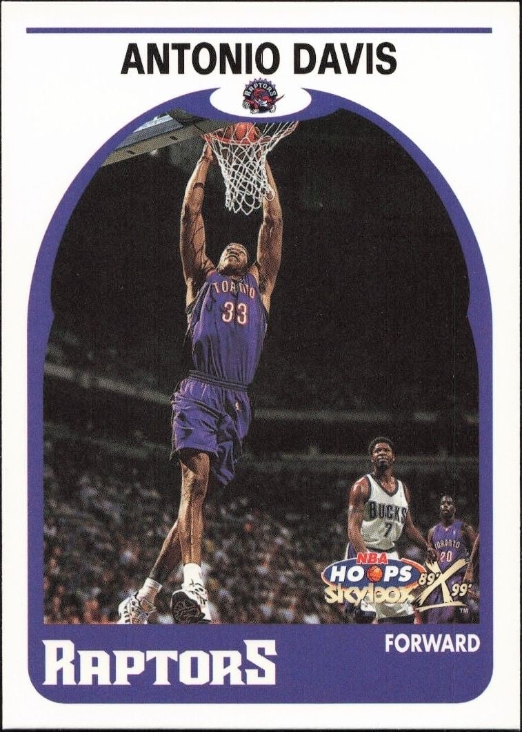 1999-00 Skybox NBA Hoops Decade Antonio Davis #176 trading card