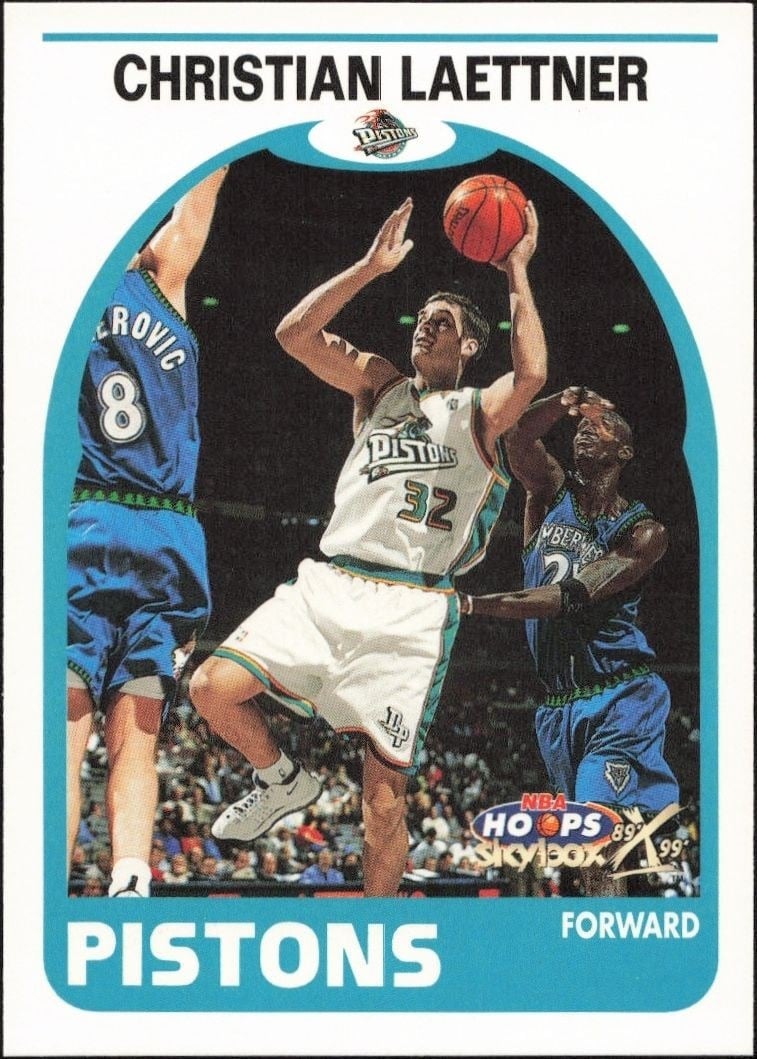 1999-00 Skybox NBA Hoops Decade Christian Laettner #17 trading card
