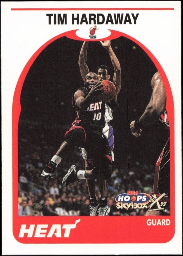 Tim Hardaway 1999-00 Skybox NBA Hoops Decade #23 Basketball Trading Card - Front 1999-00 Skybox NBA Hoops Decade Tim Hardaway #23 basketball trading card front