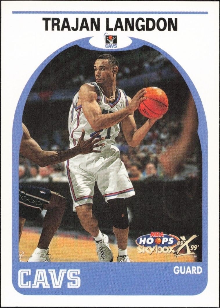 1999-00 Skybox NBA Hoops Decade Trajan Langdon #137 trading card