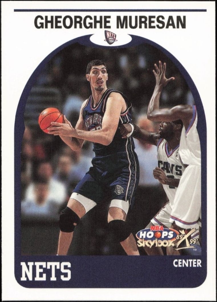 1999-00 Skybox NBA Hoops Decade Gheorghe Muresan #140 trading card