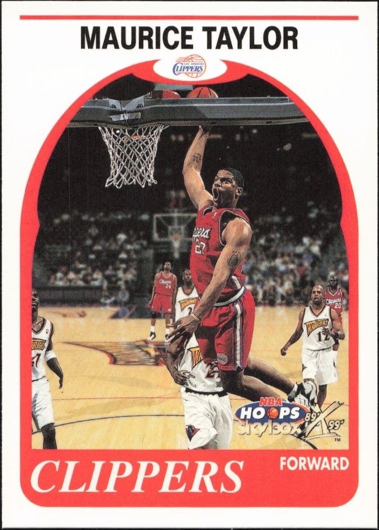 1999-00 Skybox NBA Hoops Decade Maurice Taylor #73 trading card
