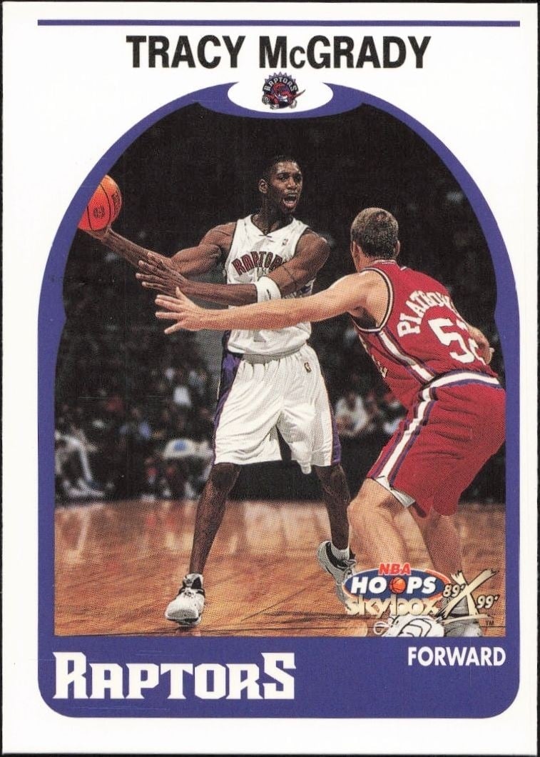 1999-00 Skybox NBA Hoops Decade Tracy McGrady #55 trading card