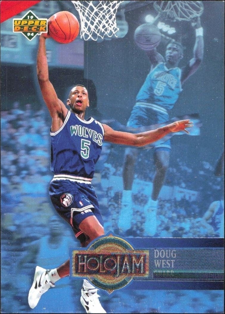 1993-94 Upper-Deck Holojam Doug West #H16 trading card