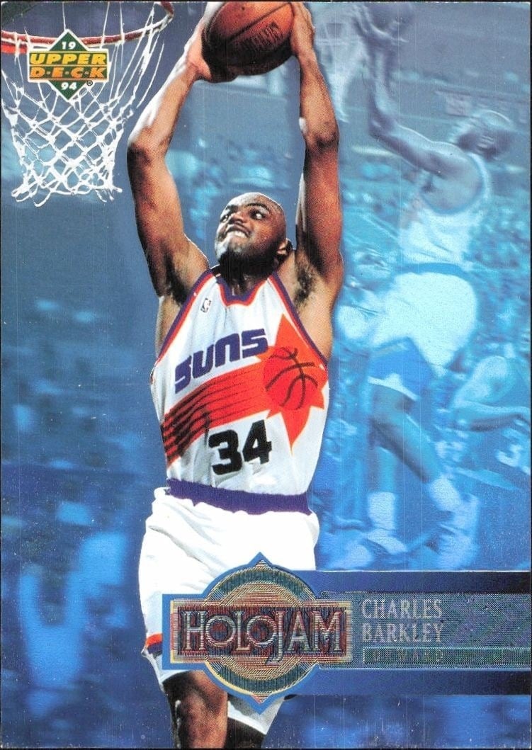 Charles Barkley 1993-94 Upper Deck Holojam #H21 Basketball Trading Card - Front 1993-94 Upper Deck Holojam Charles Barkley #H21 basketball trading card front