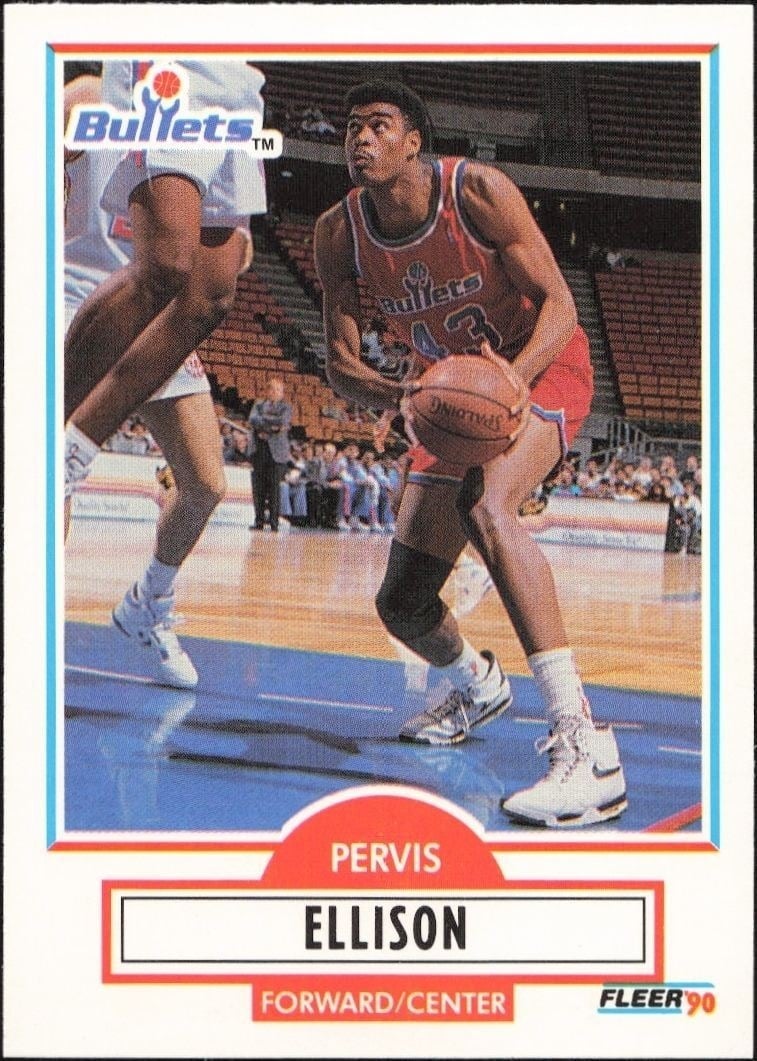 Pervis Ellison 1990-91 Fleer Update #U-97 Basketball Trading Card - Front 1990-91 Fleer Update Pervis Ellison #U-97 basketball trading card front