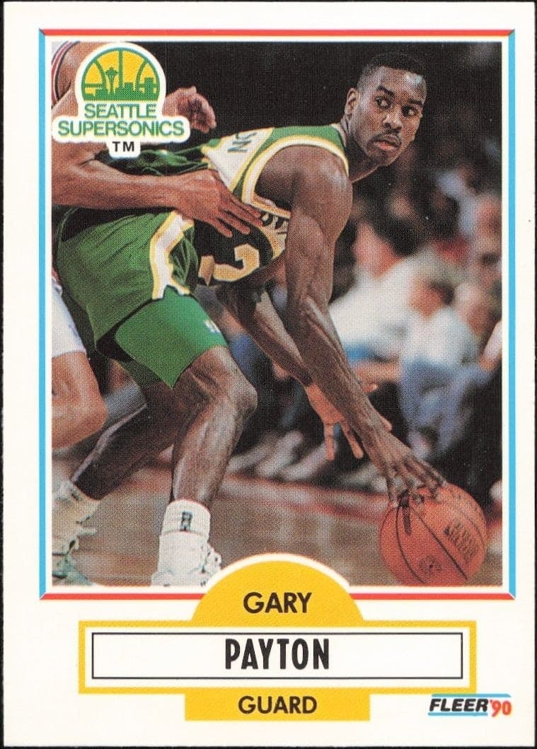 1990-91 Fleer Update Gary Payton #U-92 trading card