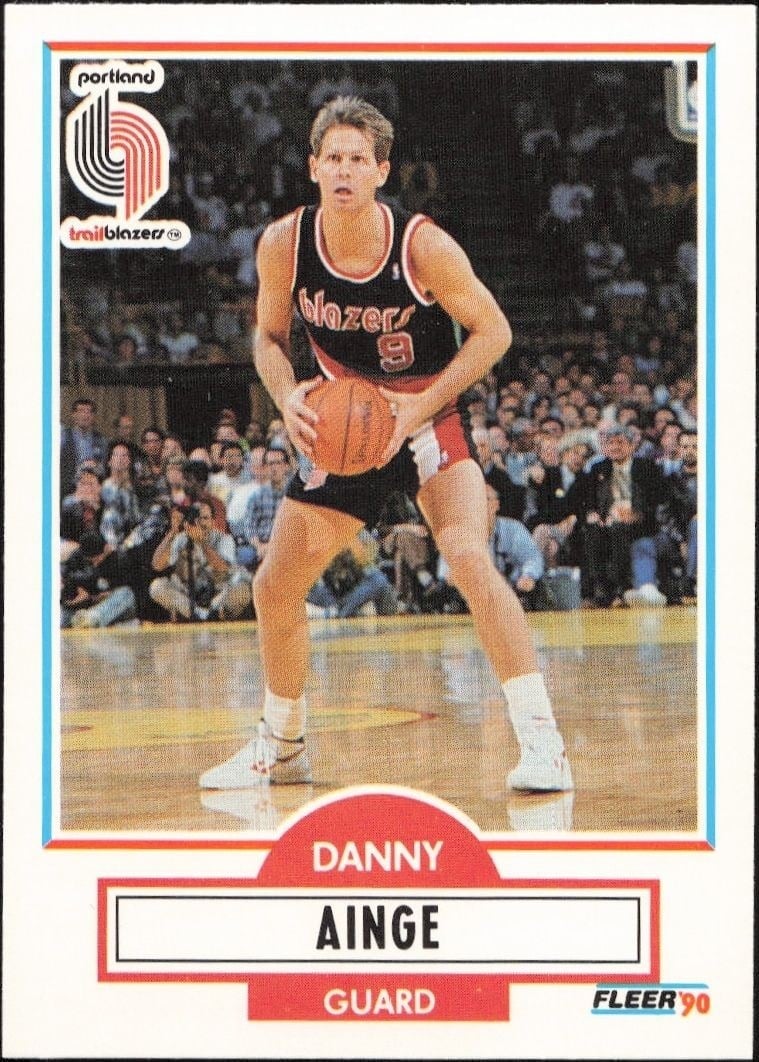 Danny Ainge 1990-91 Fleer Update #U-79 Basketball Trading Card - Front 1990-91 Fleer Update Danny Ainge #U-79 basketball trading card front