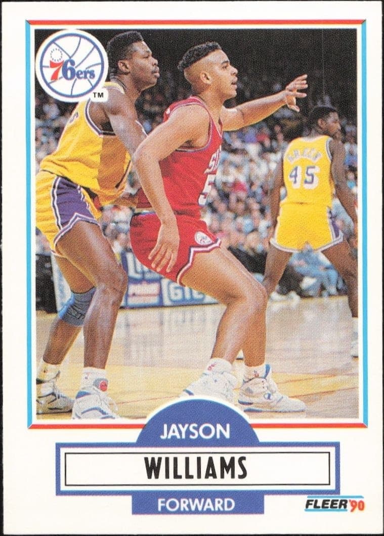 1990-91 Fleer Update Jayson Williams #U-73 trading card