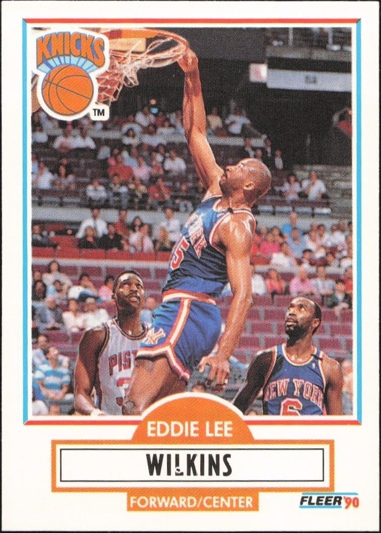 1990-91 Fleer Update Eddie Lee Wilkins #U-65 trading card