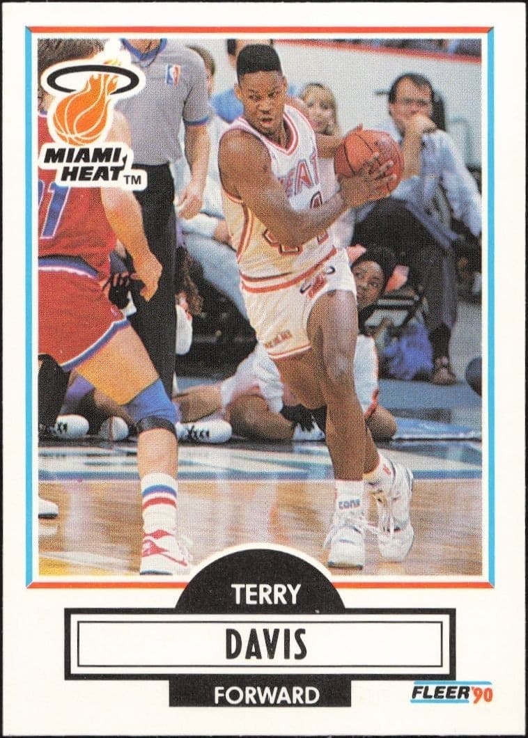 1990-91 Fleer Update Terry Davis #U-49 trading card