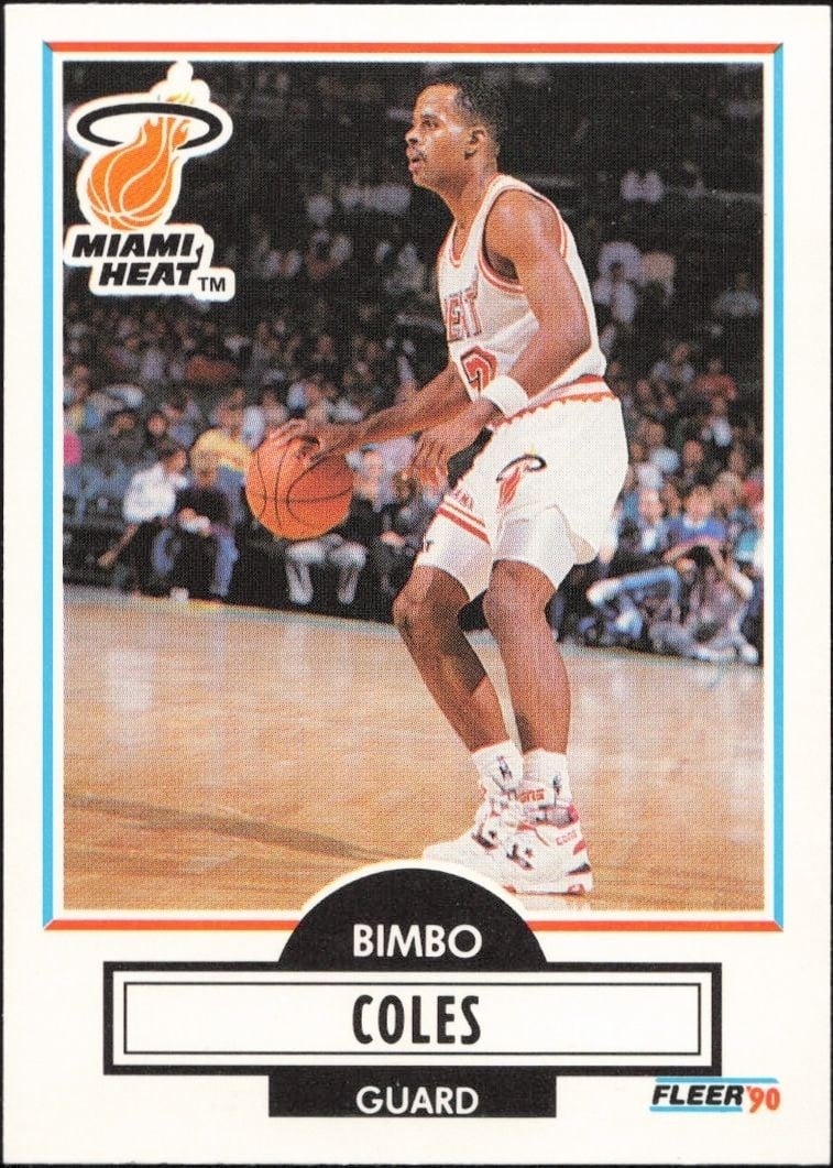 1990-91 Fleer Update Bimbo Coles #U-48 trading card