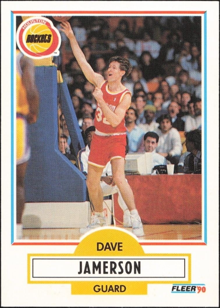 Dave Jamerson 1990-91 Fleer Update #U-35 Basketball Trading Card - Front 1990-91 Fleer Update Dave Jamerson #U-35 basketball trading card front