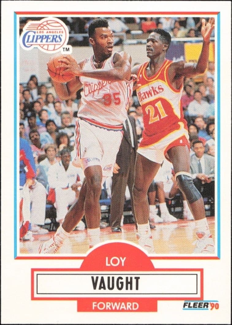 1990-91 Fleer Update Loy Vaught #U-42 trading card