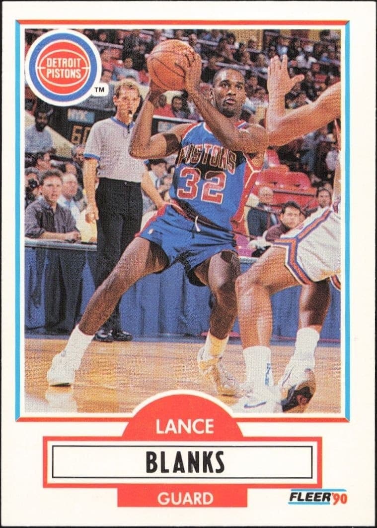 1990-91 Fleer Update Lance Blanks #U-29 trading card