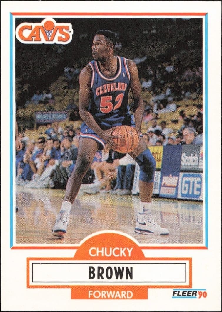 1990-91 Fleer Update Chucky Brown #U-16 trading card