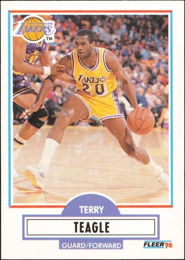1990-91 Fleer Update Terry Teagle #U-46 trading card