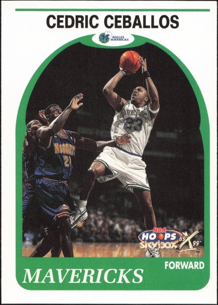 Cedric Ceballos 1999-00 Skybox NBA Hoops Decade #111 Basketball Trading Card - Front 1999-00 Skybox NBA Hoops Decade Cedric Ceballos #111 basketball trading card front