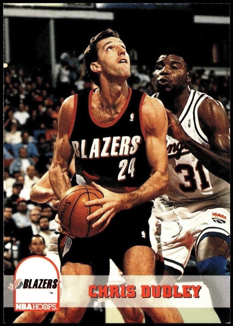 Chris Dudley 1993-94 Skybox NBA Hoops Series 2 #396 Basketball Trading Card - Front 1993-94 Skybox NBA Hoops Series 2 Chris Dudley #396 basketball trading card front