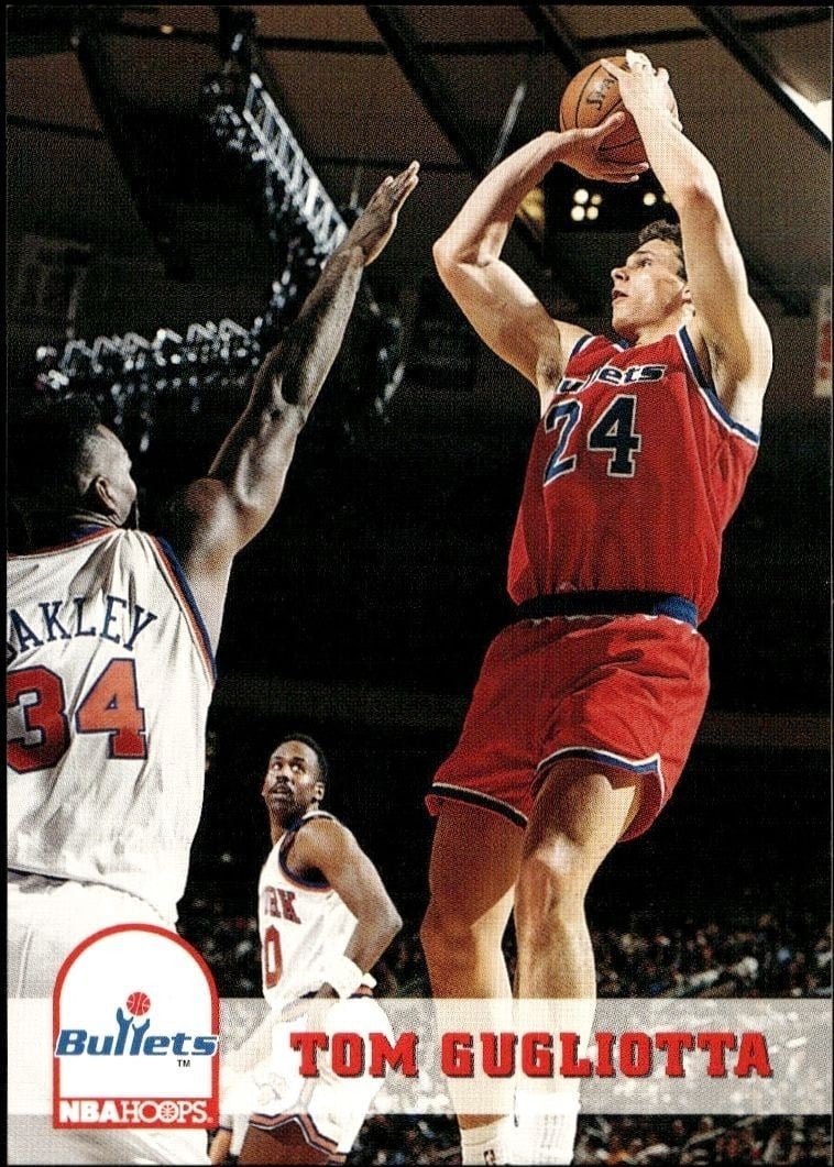 Tom Gugliotta 1993-94 Skybox #224 Basketball Trading Card - Front 1993-94 Skybox Tom Gugliotta #224 basketball trading card front