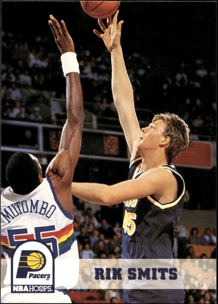 1993-94 Skybox NBA Hoops Series 1 Rik Smits #92 trading card
