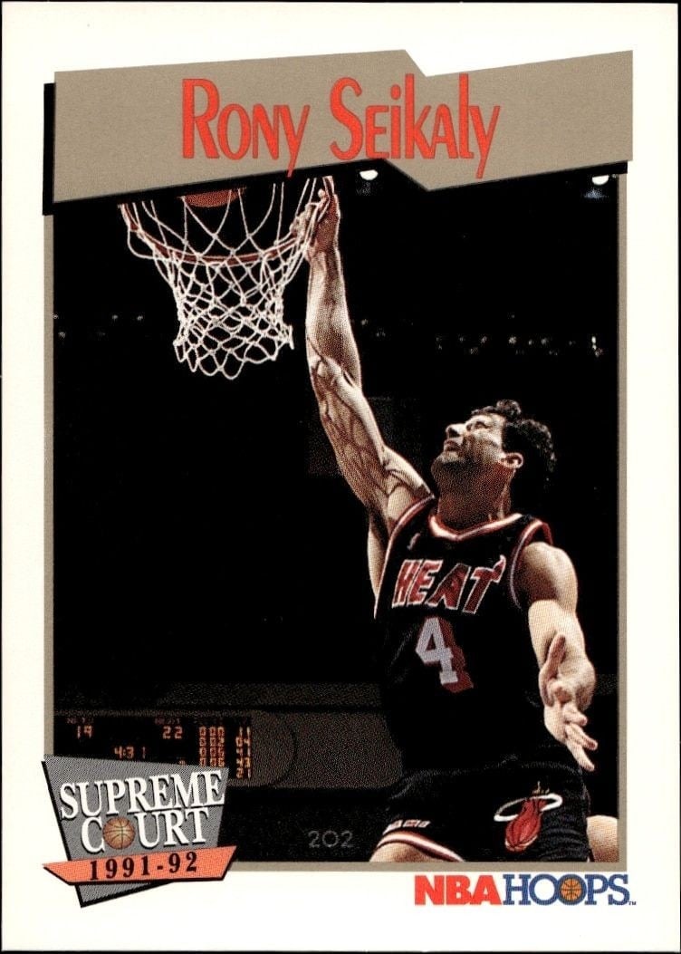 Rony Seikaly 1991-92 Skybox NBA Hoops Series 2 #476 Basketball Trading Card - Front 1991-92 Skybox NBA Hoops Series 2 Rony Seikaly #476 basketball trading card front