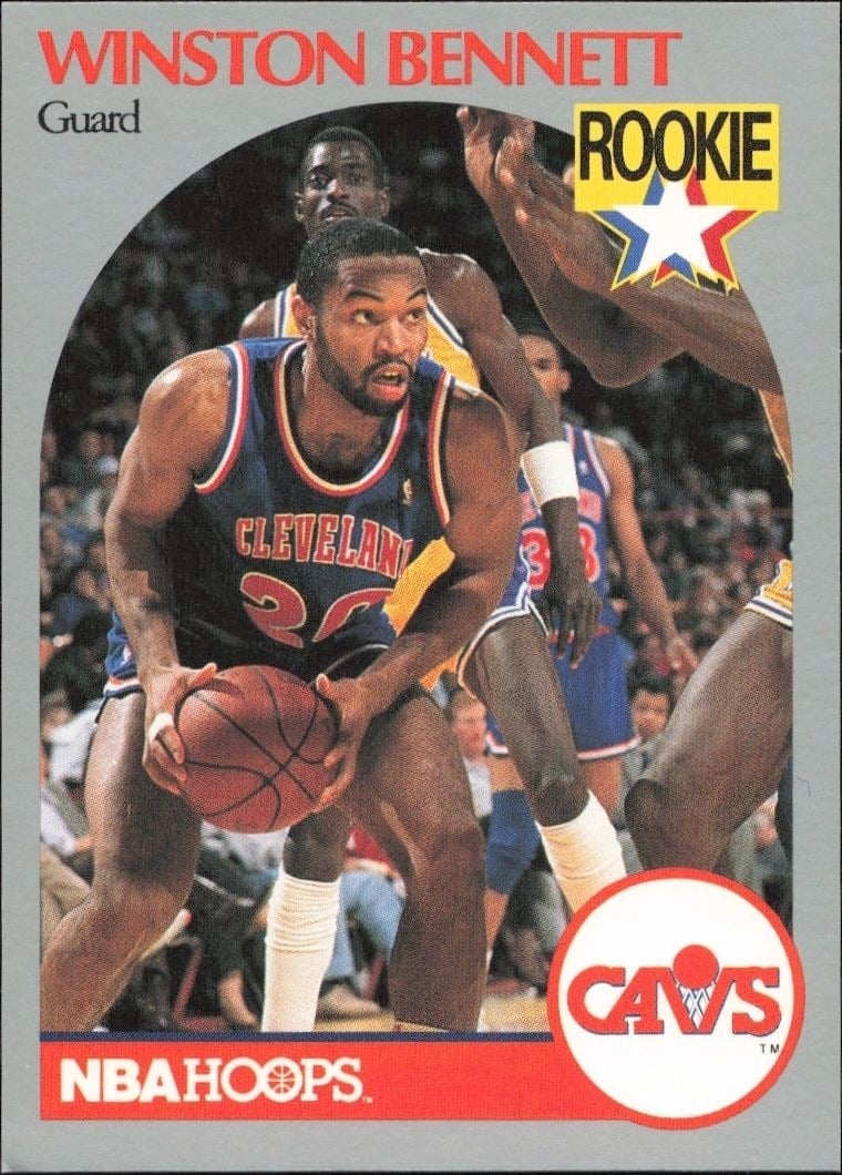 Winston Bennett 1990-91 Skybox #263 Basketball Trading Card - Front 1990-91 Skybox Winston Bennett #263 basketball trading card front