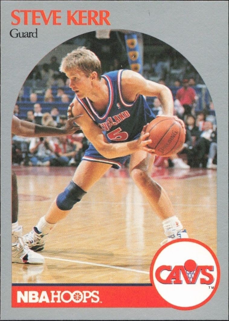 Steve Kerr 1990-91 Skybox #75 Basketball Trading Card - Front 1990-91 Skybox Steve Kerr #75 basketball trading card front
