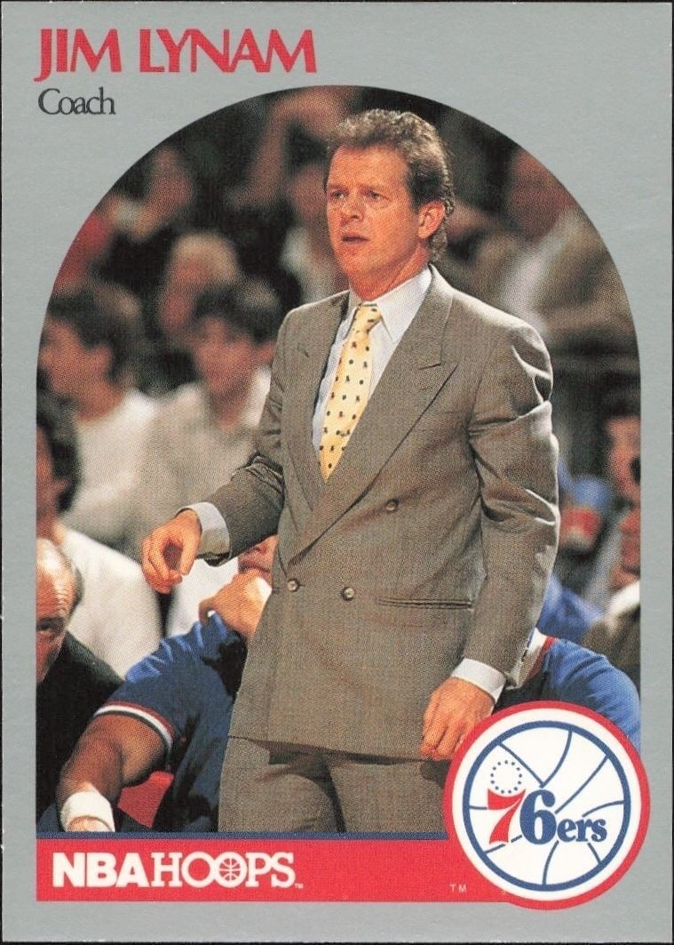 1990-91 Skybox NBA Hoops Series 1 Jim Lynam #324 trading card