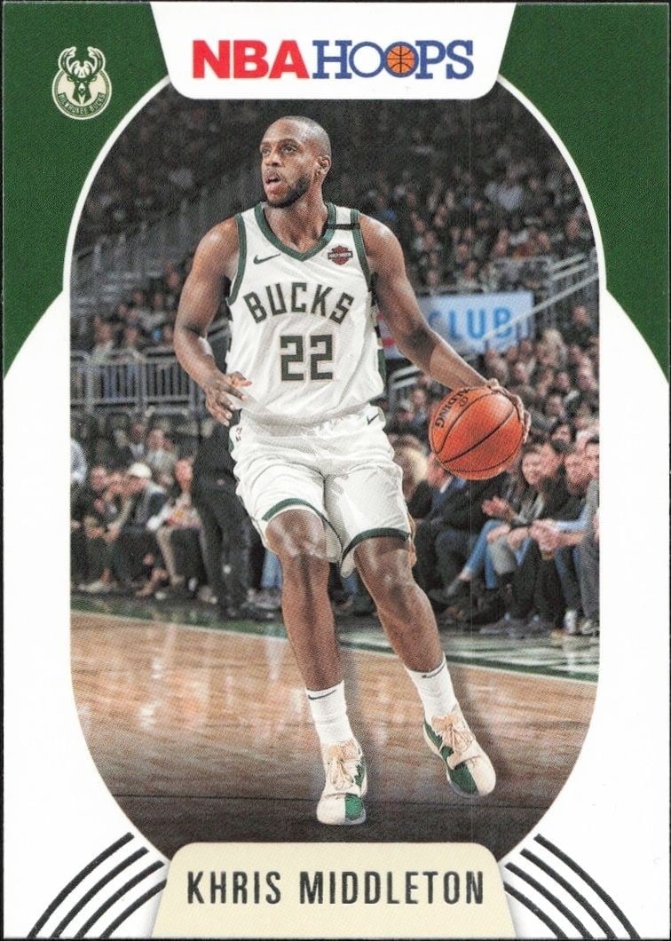 Khris Middleton 2020-21 Panini #176 Basketball Trading Card - Front 2020-21 Panini Khris Middleton #176 basketball trading card front