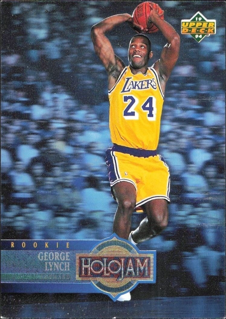 George Lynch 1993-94 Upper Deck Holojam #H36 Basketball Trading Card - Front 1993-94 Upper Deck Holojam George Lynch #H36 basketball trading card front