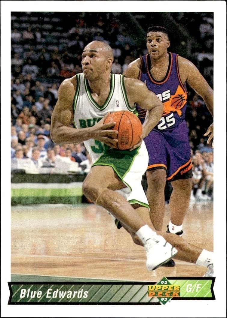 1992-93 Upper-Deck Blue Blue Edwards #387 trading card