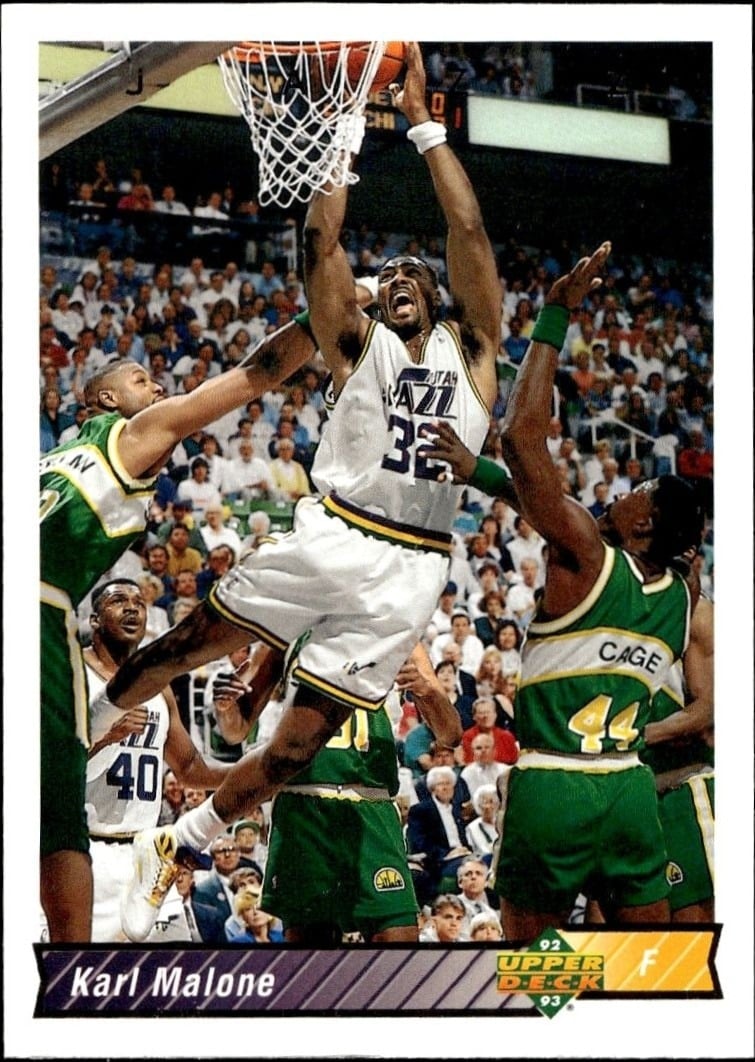 1992-93 Upper-Deck Karl Malone #112 trading card