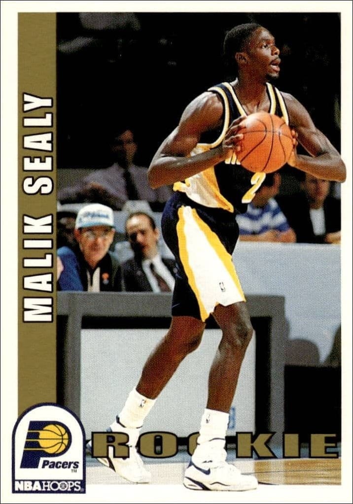 Malik Sealy 1992-93 Skybox NBA Hoops Series 2 #399 Basketball Trading Card - Front 1992-93 Skybox NBA Hoops Series 2 Malik Sealy #399 basketball trading card front