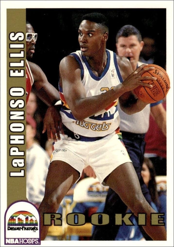 LaPhonso Ellis 1992-93 Skybox NBA Hoops Series 2 #375 Basketball Trading Card - Front 1992-93 Skybox NBA Hoops Series 2 LaPhonso Ellis #375 basketball trading card front