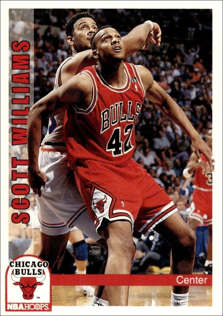 Scott Williams 1992-93 Skybox #35 Basketball Trading Card - Front 1992-93 Skybox Scott Williams #35 basketball trading card front
