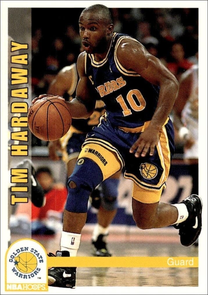 Tim Hardaway 1992-93 Skybox #74 Basketball Trading Card - Front 1992-93 Skybox Tim Hardaway #74 basketball trading card front